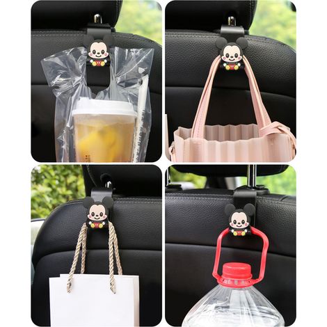Organisateur de crochet pour appuie-tête de siège arrière de voiture, support multifonction pour bouteilles, sacs et portefeuilles, support pour téléphone portable (homme) (1/5)