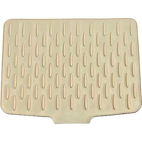 Tapis d'égouttage - Tapis de séchage vaisselle - Tapis de bar - Antidérapant - Silicone - Tapis d'égouttage vaisselle - Tapis en silicone avec évacuation - Accessoires pour évier - Tapis d'évacuation (1/5)