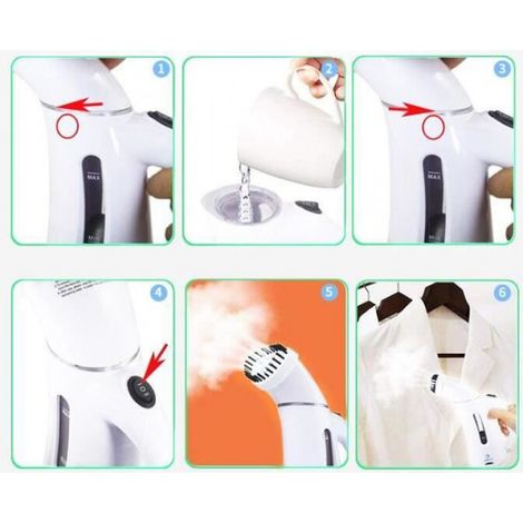 Défroisseur Vapeur à Main de Voyage Fer à Repasser Portable 150ML pour Voyages Maison Mini Garment Steamer Portable 600W Bleu (1/4)