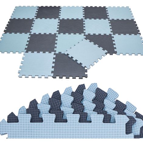 18 Pièces Tapis de Sol Bébé 30x30 Tapis Mousse Bebe Tapis de Jeux Enfant Pliable (1/5)