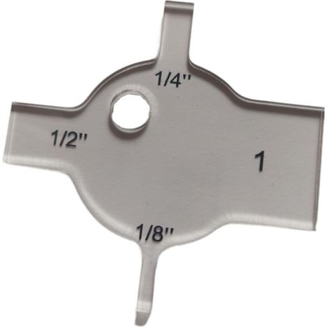 Clear Acrylic Spacing Gauge Ruler Versatile Enhanced Durability