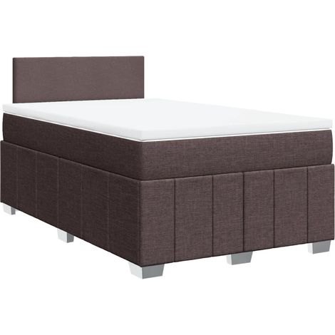 Maison Exclusive - Boxspringbett mit Matratze Dunkelbraun 120x200 (1/5)