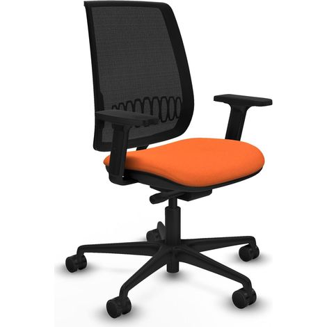 Chaise de bureau piqueras y crespo Alares noir mousse injectée (1/2)