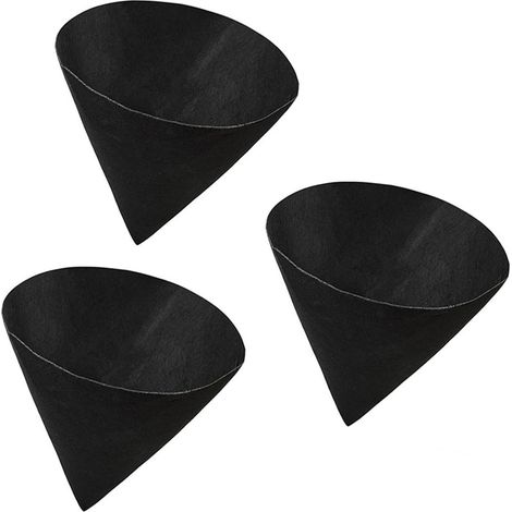 Lot de 3 doublures coniques pour pots fleurs, paniers suspendus, coussins remplacement en feutre (1/5)