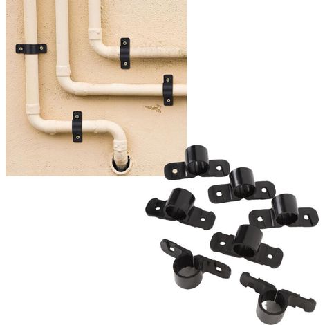 Kit de 50 colliers de suspension en plastique avec engrenages pour tuyaux PEX, cuivre et CPVC de 1/2 pouce (1/5)