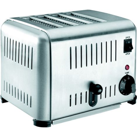 LACOR 69294 - Grille-pain Buffet Inox 4 Fentes 2240w - Gris