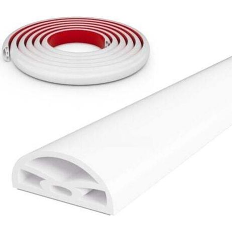 Bande de seuil de douche blanche de 118 pouces, protection anti-éclaboussures auto-adhésive et pliable pour cabine de douche à l'italienne, convient aux salles de bains et aux cuisines. (1/4)