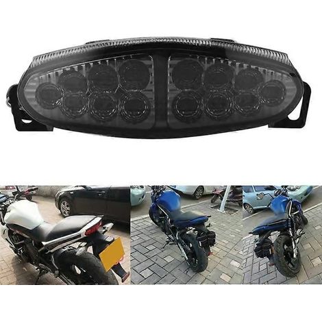 Feu arrière LED avec clignotant et feu stop pour moto 650R ER6N ER-6N ER6F 2009 2010 2011 (1/5)