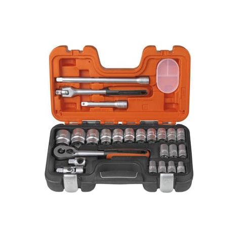 Juego Llaves de Vaso Bahco S240 1 2" 24 Piezas — Cr-V Incremental