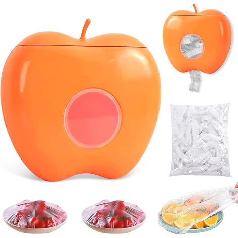 (orange) Bote De Rangement En Film Plastique, 100 Sacs En Plastique, Sacs Alimentaires Tanches, Emballage Alimentaire Rutilisable, Bote Anti-pouss (1/5)