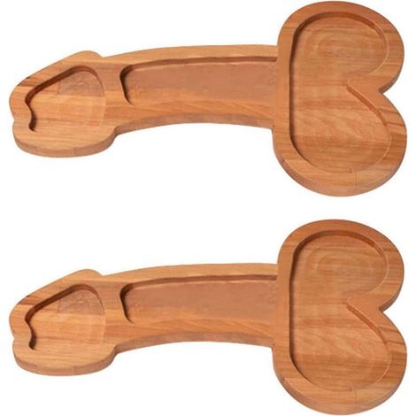 Lot de 2 Fun Aperitif Boards, Upgraded Cheese carte Sets, Aperitif Boards, en bois Cheese Serving Cheese Trays (9.45dans) (1/5)