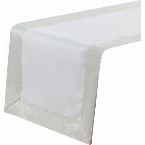 Tovaglia argentata 60x120 con rifiniture in argento lucido (1/2)