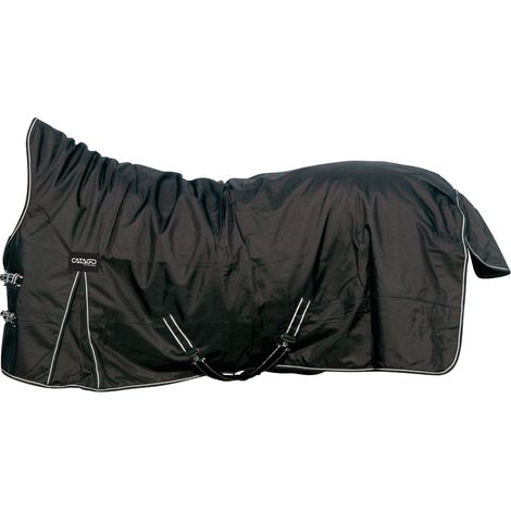 CATAGO Outdoordecke Justin für Pferde, 0g - schwarz - 135 cm (1/2)