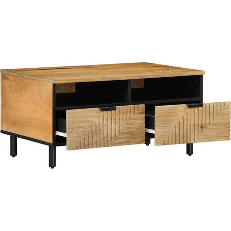 Maison Exclusive - Tavolino da Salotto Marrone 80x54x40 cm Legno Massello di Mango (1/5)