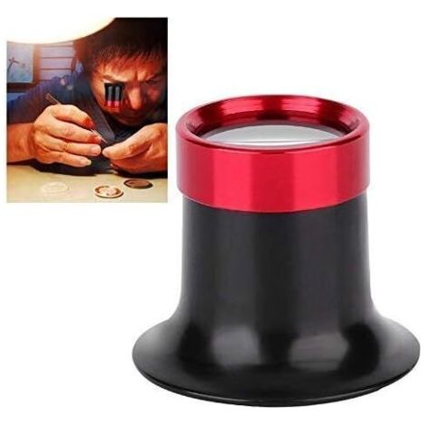 Loupe D'horloger, Réparation De Loupe Oculaire en Alliage D'aluminium 10x pour Lecture Tous Les Travaux De Précision Réparations Couture