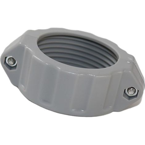 Lot d'écrous de raccordement de piscine avec bagues d'étanchéité professionnelles pour piscine - Vis d'accouplement pour tuyau d'eau - Pièce de rechange (1/5)
