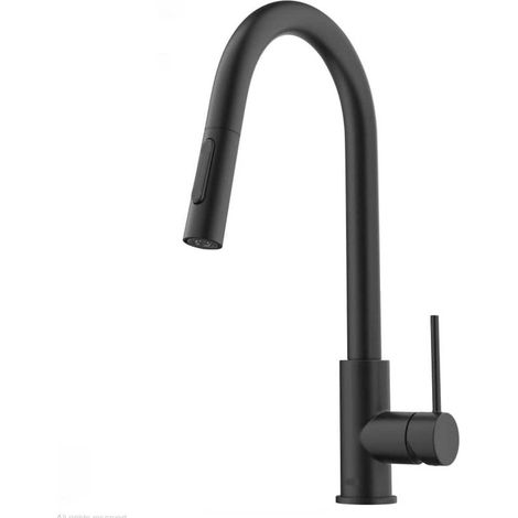Robinet de cuisine en acier inoxydable, robinet extensible, mitigeur d'évier, avec 2 positions de sortie d'eau (1/5)
