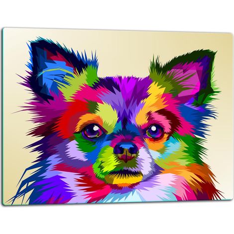 Tabla de cortar de vidrio 52x40 perro (1/5)