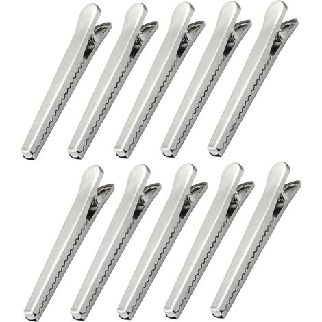 FOMIYES Lot de 10 grands clips fermeture en métal pour sacs (1/5)