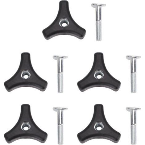 Set mit 5 dreieckigen Befestigungsschrauben für Rasenmähergriffe, Ersatzzubehör (1/5)