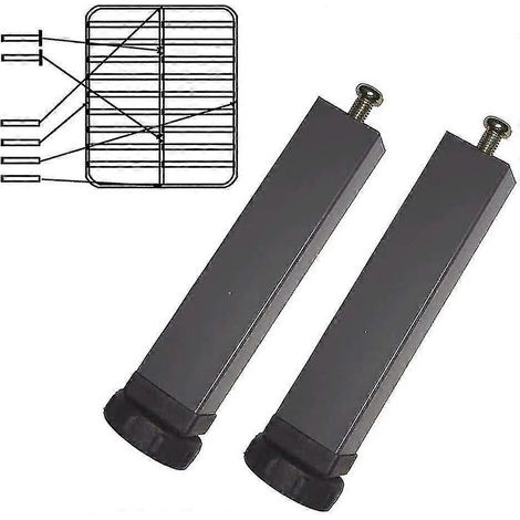 Lot de 2 pieds de lit réglables en métal, quincaillerie pour meubles, patins pour pieds de meuble, ensemble cadeau (1/5)