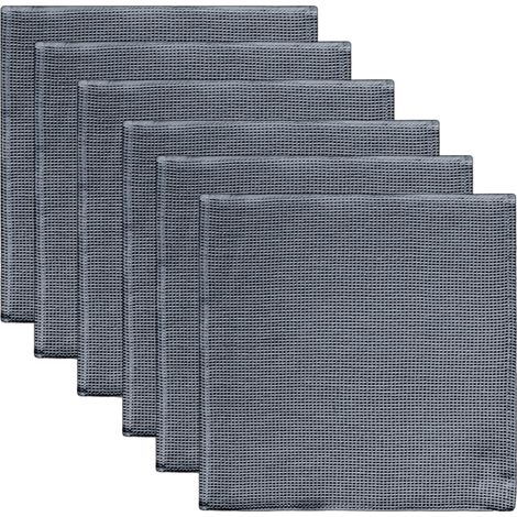Chiffon De Cuisine - Chiffon En Coton À Tissage Alvéolé - Pour Vaisselle Et Nettoyage Ménager - 35 X 35 Cm - Lot De 6 (1/5)