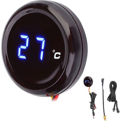 Thermomètre numérique pour Honda / Kawasaki / Yamaha / Suzuki (lumière bleue) (1/5)