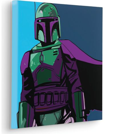 Komar Canvasbild Star Wars Cyberart by Boba Fett - 40 x 40 cm - Bild auf Keilrahmen (1/2)