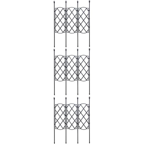 Enrejado extensible de polietileno – Enrejado de jardín negro de 60/90/135 cm (1) – Soporte y marco ajustable para plantas (hágalo usted mismo) (1/5)