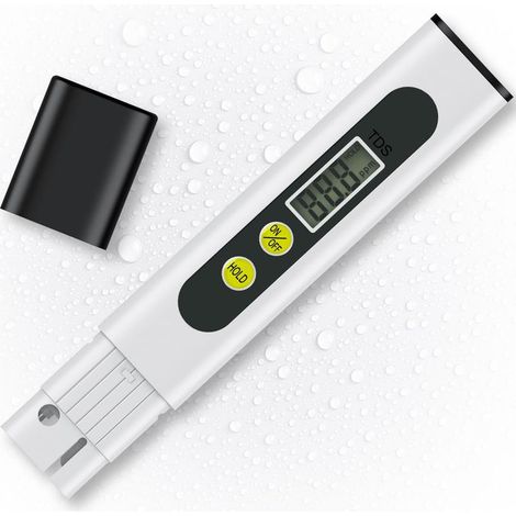 Testeur TDS Numérique Testeur d'Eau Rapide et Précis 0 à 9990 ppm Testeur de Qualité d'Eau pour Eau Potable Eau du Robinet Puits Aquarium et Piscine (1/5)