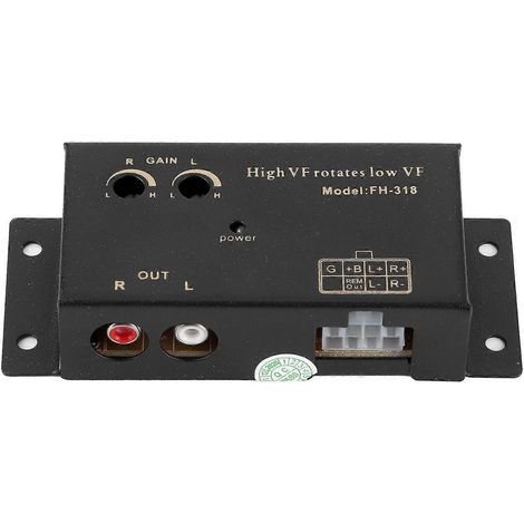 Hoch- auf Niedrigpegel-Konverter für Auto-Audio, Adapter mit geringer Verzerrung für Wohnmobil, Yacht, Heimlautsprecher-Modifikation