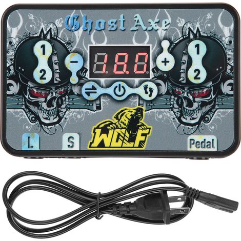 Alimentation pour tatouage LCD écran 3 orifices, pédale double mode, machine tatouage bloc secteur 90‑265V prise US (1/5)