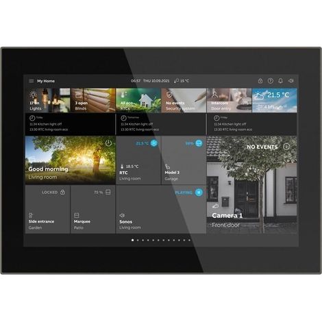 Accessorio installazione elettrica busch jaeger compatto nero 3 unità