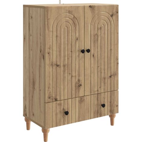 Sideboard Artisan Oak 66 x 34.5 x 95 cm Engineered Wood vidaXL