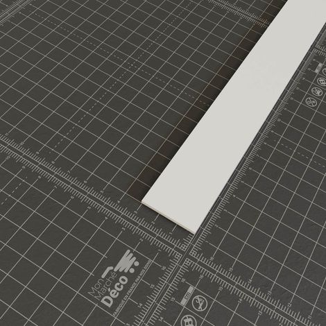 Profil Plat PVC 30 mm - Longueur 2.60 m - Lot de 5