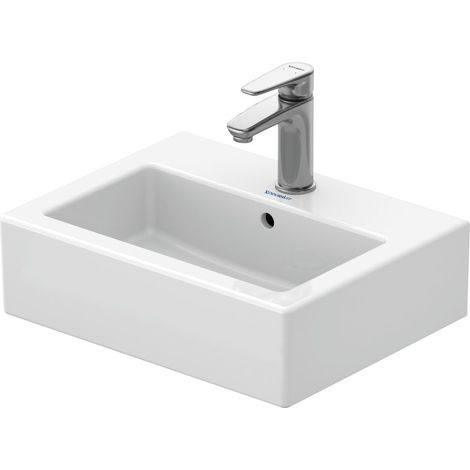 Duravit Vero - Handwaschbecken 45x35 cm, 1 Hahnloch, Alpinweiß 0704450000 (1/5)