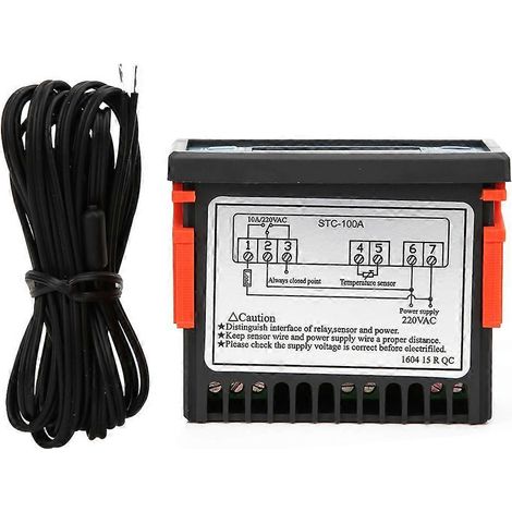STC 100A Temperaturregler mit einem Temperaturbereich von -50 °C bis 99 °C und Unterstützung für Kühl- und Heizbetrieb