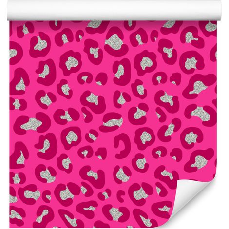 Pinkfarbene Ledertapete in Lila und Rosa für Wohn- und Schlafzimmer, 50 x 1000 cm (1/5)