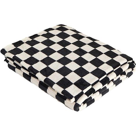 Couverture chaude en flanelle pour l'hiver - Plaid épais à carreaux pour un confort optimal par temps froid (1/5)