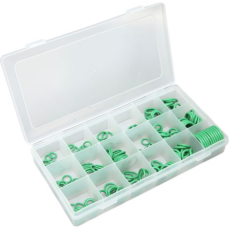 Kit 225 joints toriques de climatisation auto, 18 compartiments, rondelles d'étanchéité AC universelles pour voitures japonaises (1/5)