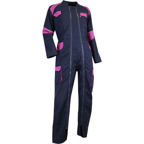 Tuta da lavoro DONNA ORGE - BLU SCURO/ROSA XS - 1