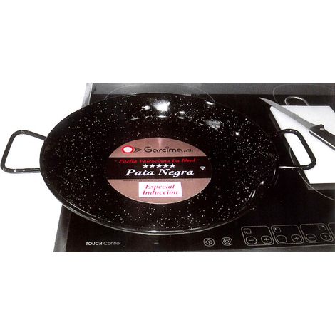 GARCIMA Induktions-Paella-Pfanne, emailliert, 34 cm, für 2 Portionen