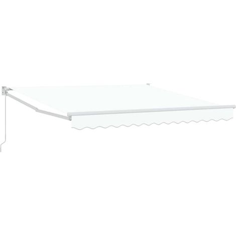 Maison Exclusive - Tenda Retrattile Bianco 350 x 250 cm Poliestere e Alluminio