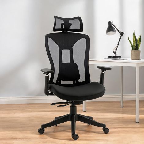 Chaise de bureau en malha PP Espuma Nylon e MDF 70 x 66 x 128 cm (1/5)
