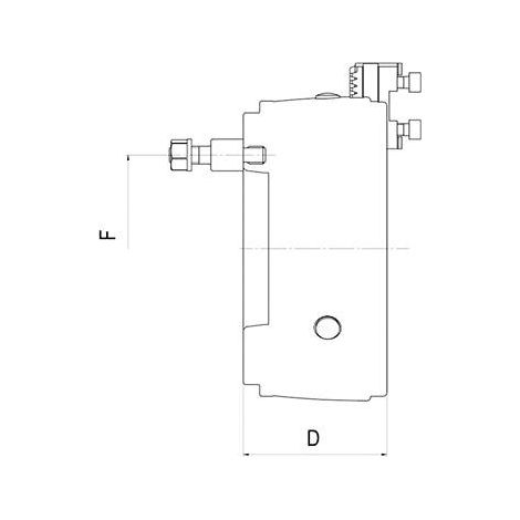 Mandrin à crémaillère à trois mors DURO-T avec cône court DIN 55029, goujon à téton pour Camlock, Taille : 315 mm, Cône court 6 (1/4)