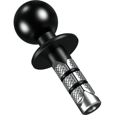 Support de potence de fourche de moto en métal avec rotule TPU de 25,4 mm (1 pouce) pour trous de goupille de 12 mm à 25,4 mm de diamètre, compatible avec la rotule RAM Mount B de 25,4 mm (1 pouce) à 