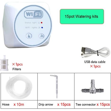 (15 régulateurs) Contrôleur d'irrigation de jardin intelligent WiFi, contrôlez l'arrosage avec votre téléphone portable. (1/5)