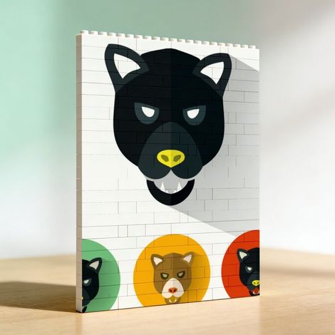 Cadre photo en blocs à faire soi‑même, charmant cadeau pour elle et lui pour anniversaire (1/5)