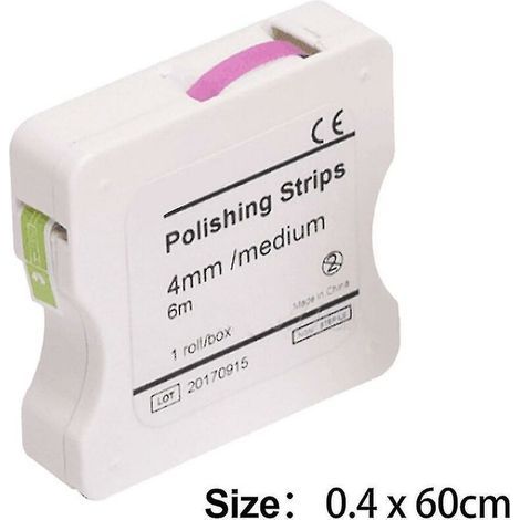 1 rouleau de bandes de polissage dentaire, bande de polissage en rouleau de 4mm (1/4)