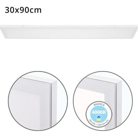 Voltaire surface panel 30x90 72w led 5760lm 4000k 120° c.90xl.30xa.2,3cm white (1/3)